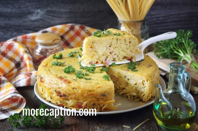 Spaghetti Pie Captions for Instagram